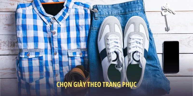 Lưu ý đến chất liệu trang phục khi lựa chọn giày cho mình