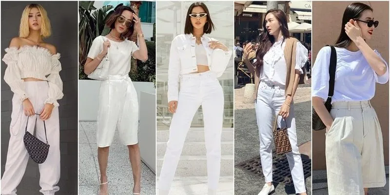 Mix đồ tông trắng – 5 tips để mặc trắng không nhạt nhòa