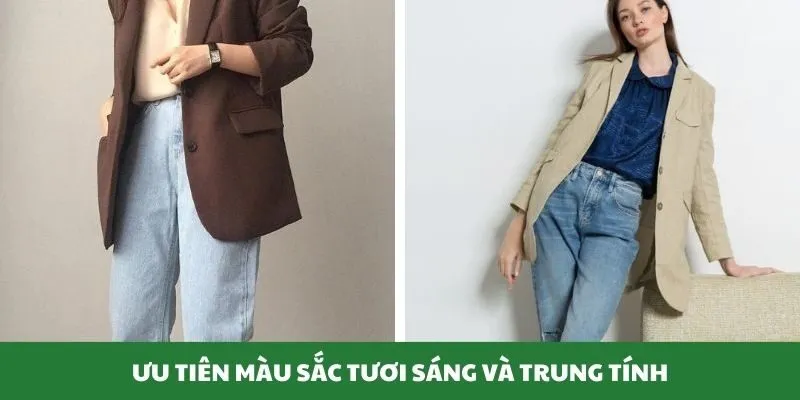 Người phối nên ưu tiên màu sắc tươi sáng và trung tính